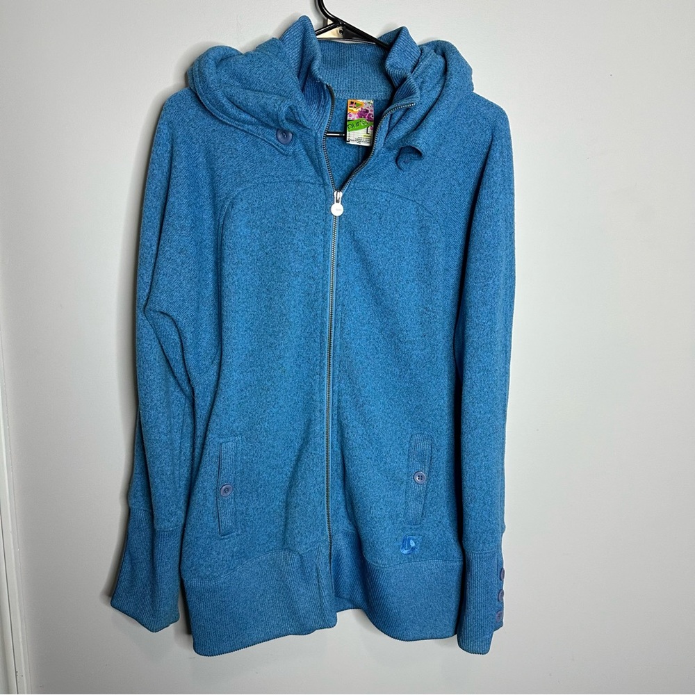 Women’s Burton Size‎ Large Dryride Full Zip Heavy Fleece Sweatshirt Hoodie